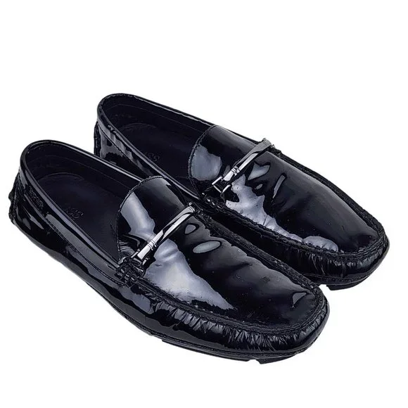 Hugo Boss | Shoes | Hugo Boss Black Leather Patent Driver  display picture 3